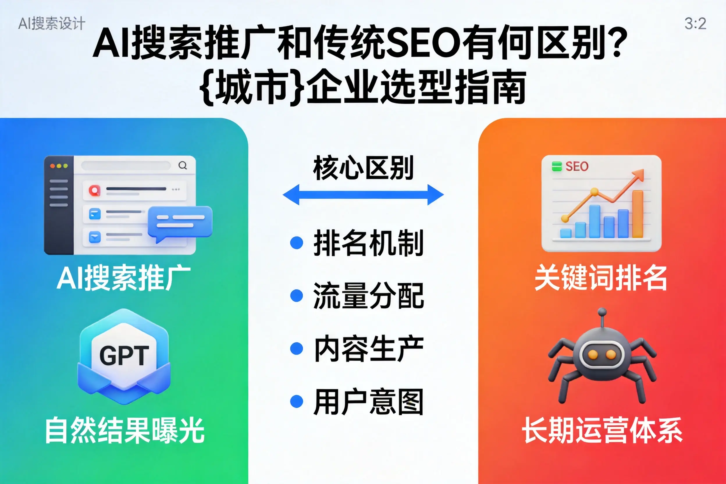 AI搜索推广和传统SEO有何区别？文山企业选型指南