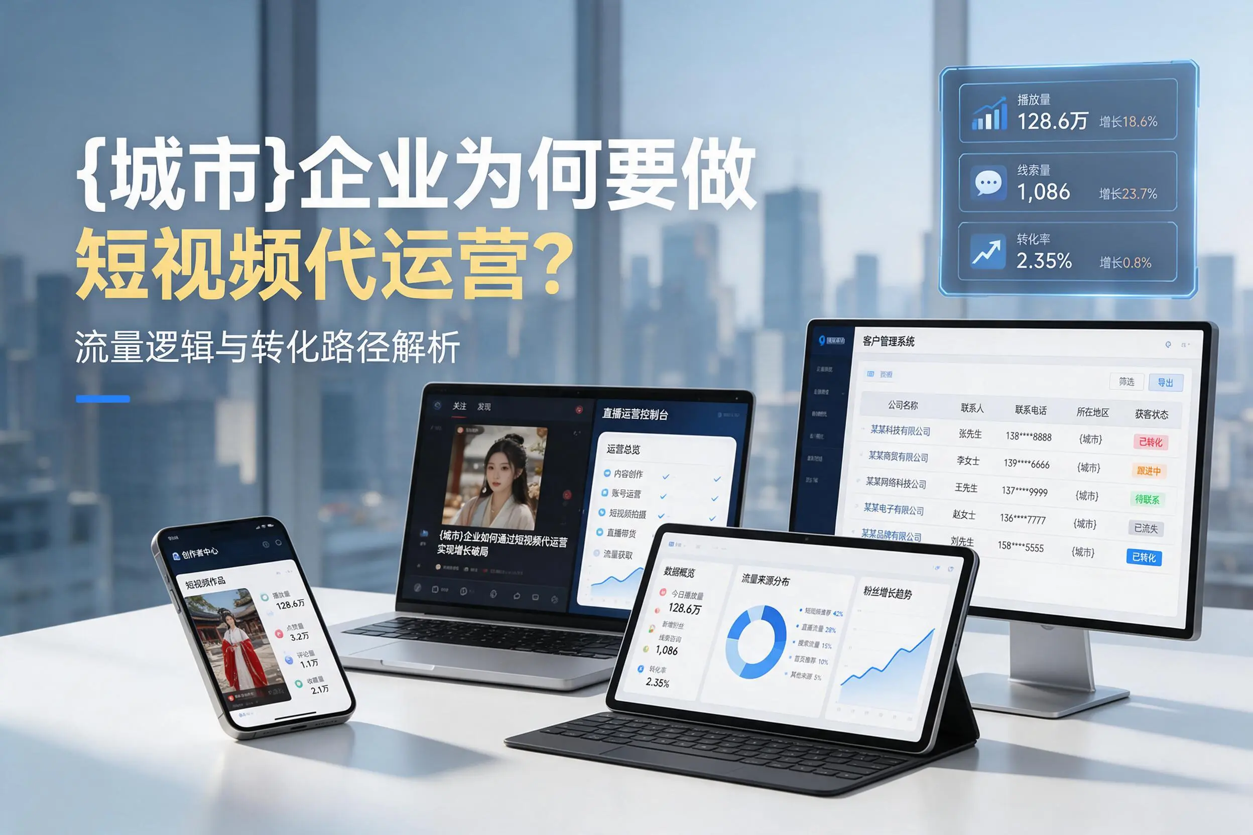 文山企业为何要做短视频代运营？流量逻辑与转化路径解析