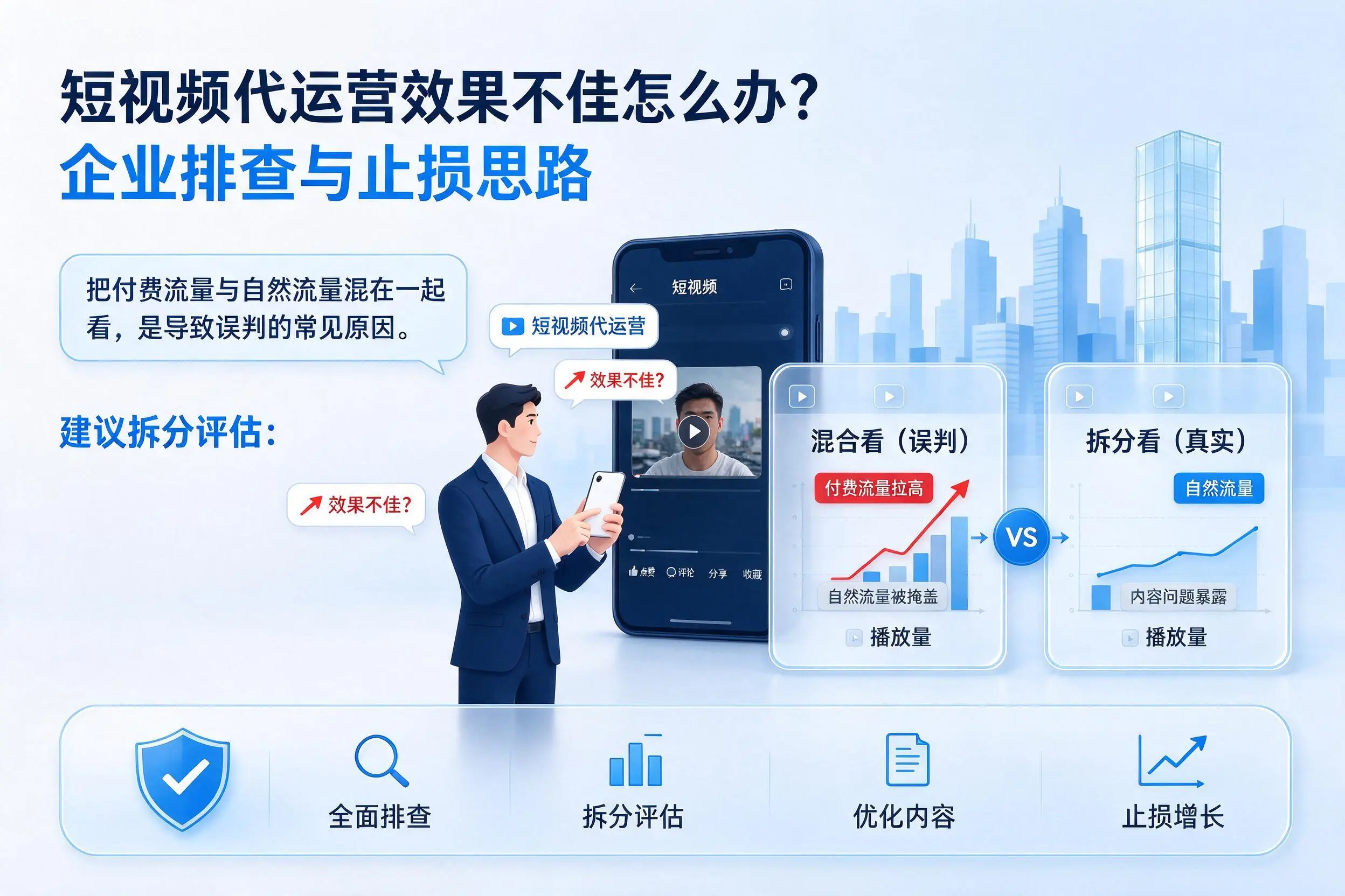 短视频代运营效果不佳怎么办？文山企业排查与止损思路