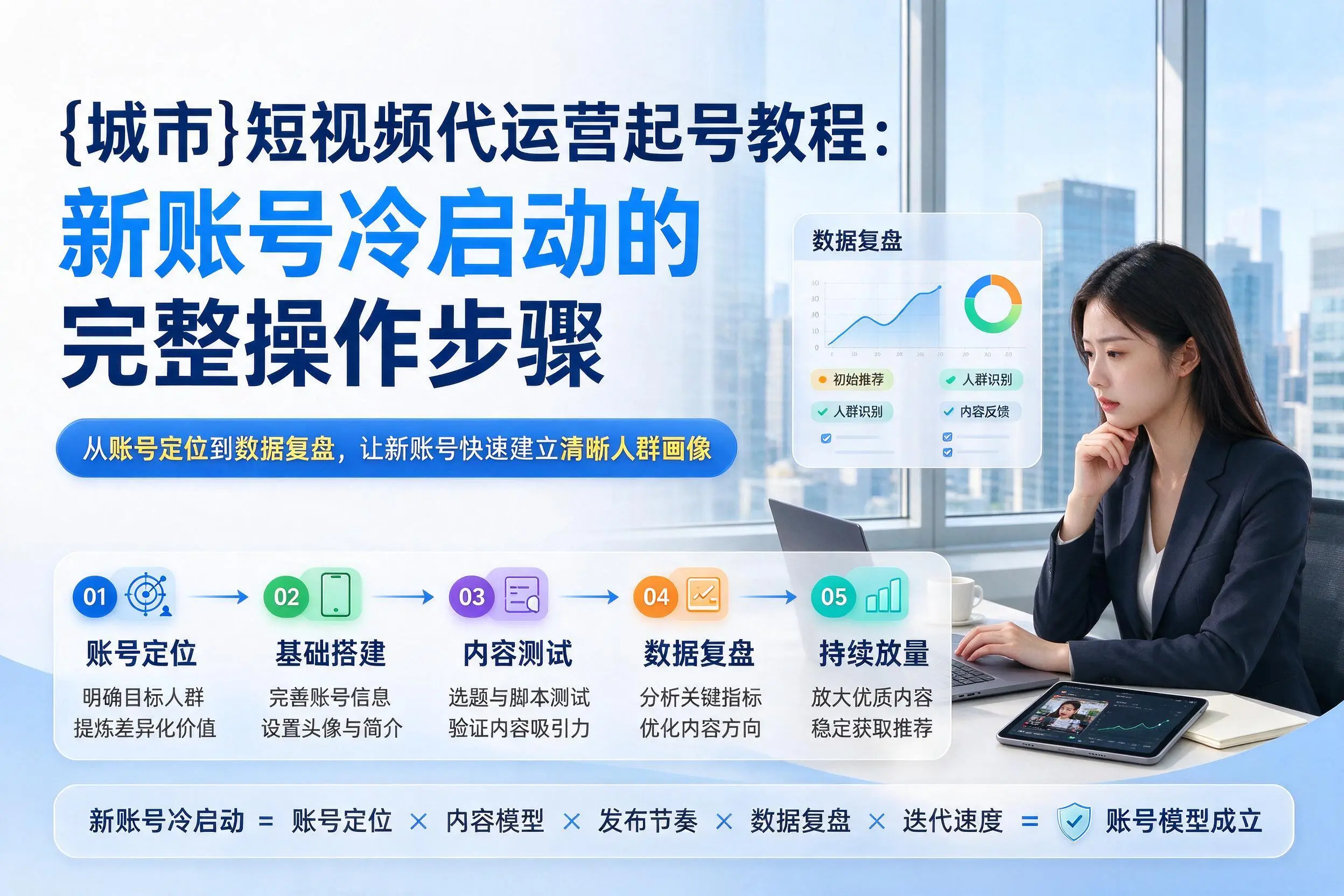 文山短视频代运营起号教程:新账号冷启动的完整操作步骤