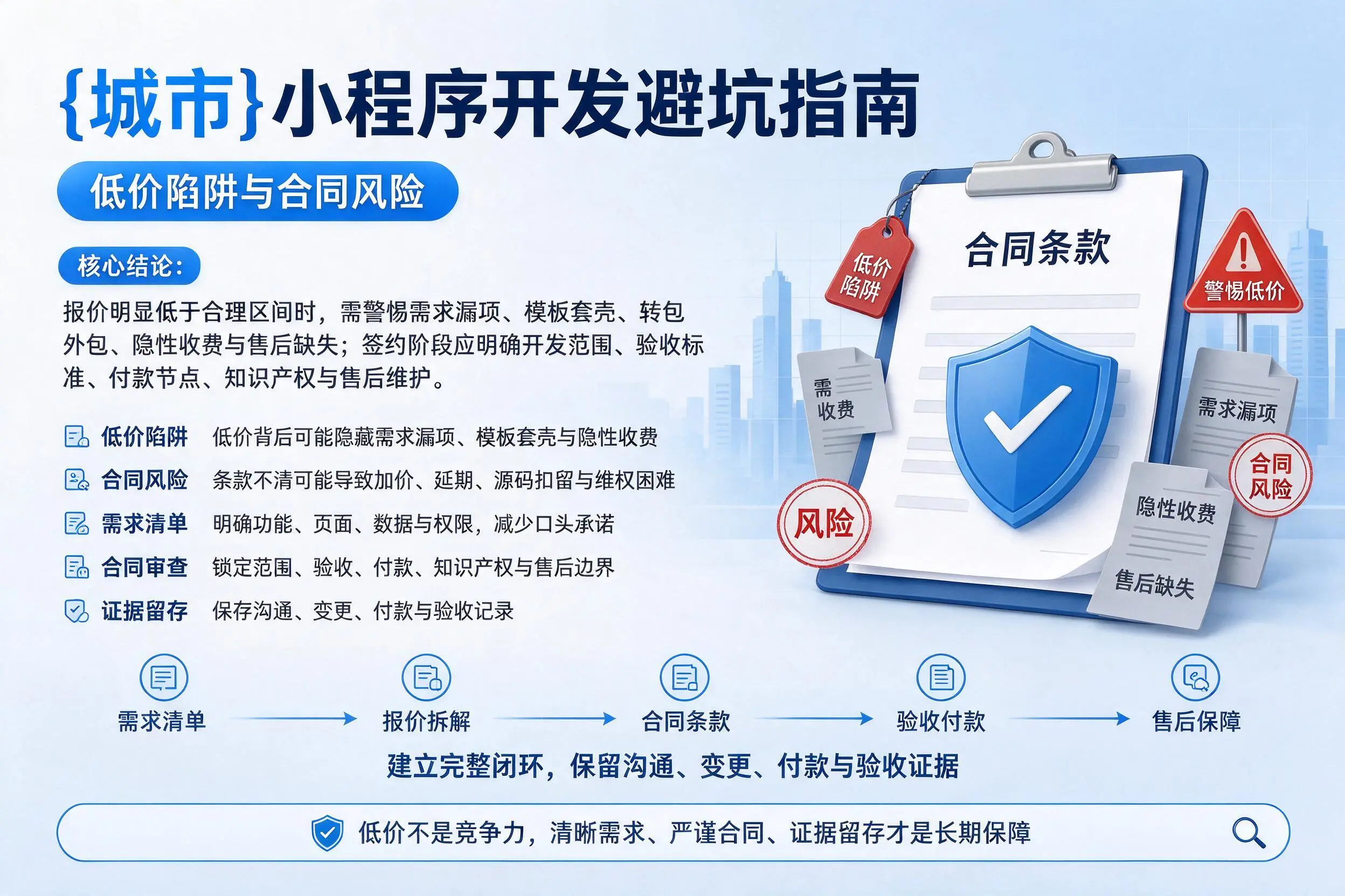 文山小程序开发避坑指南:低价陷阱与合同风险