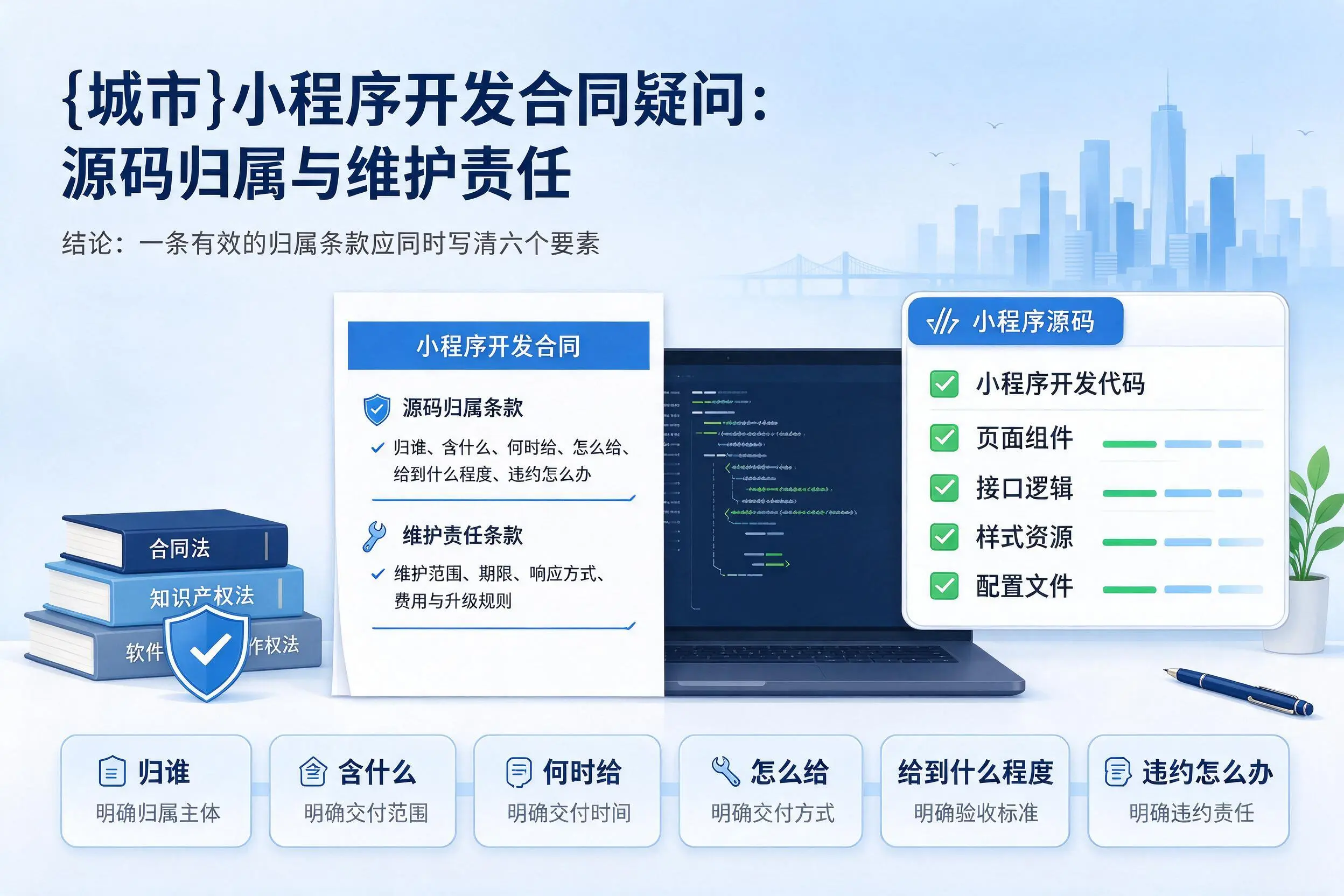 文山小程序开发合同疑问：源码归属与维护责任