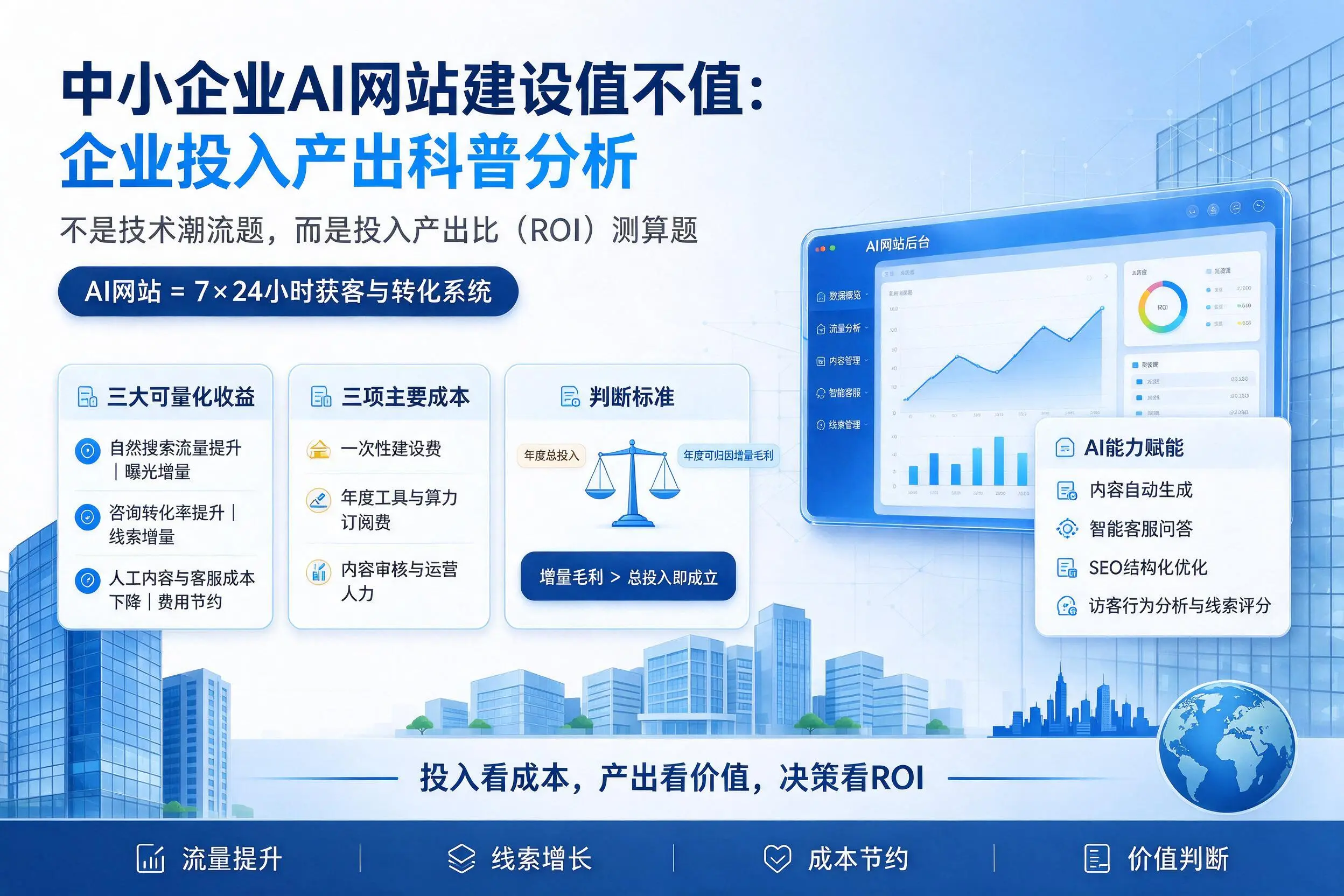 中小企业AI网站建设值不值：文山企业投入产出科普分析
