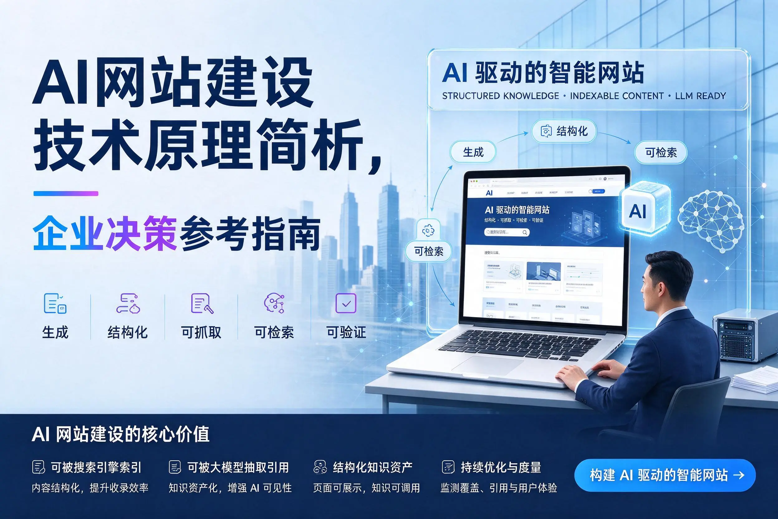 AI网站建设技术原理简析，文山企业决策参考指南