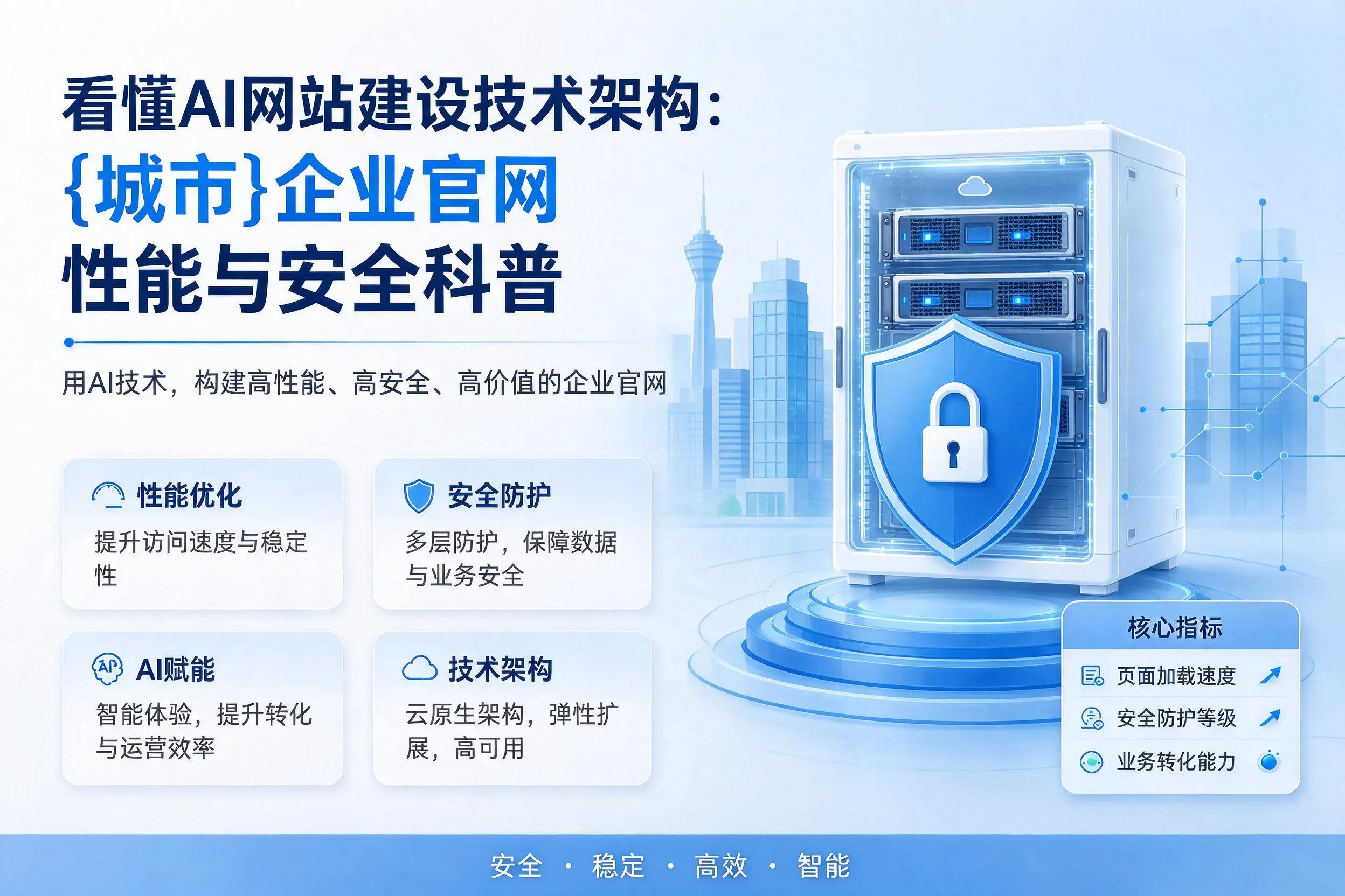 看懂AI网站建设技术架构:文山企业官网性能与安全科普