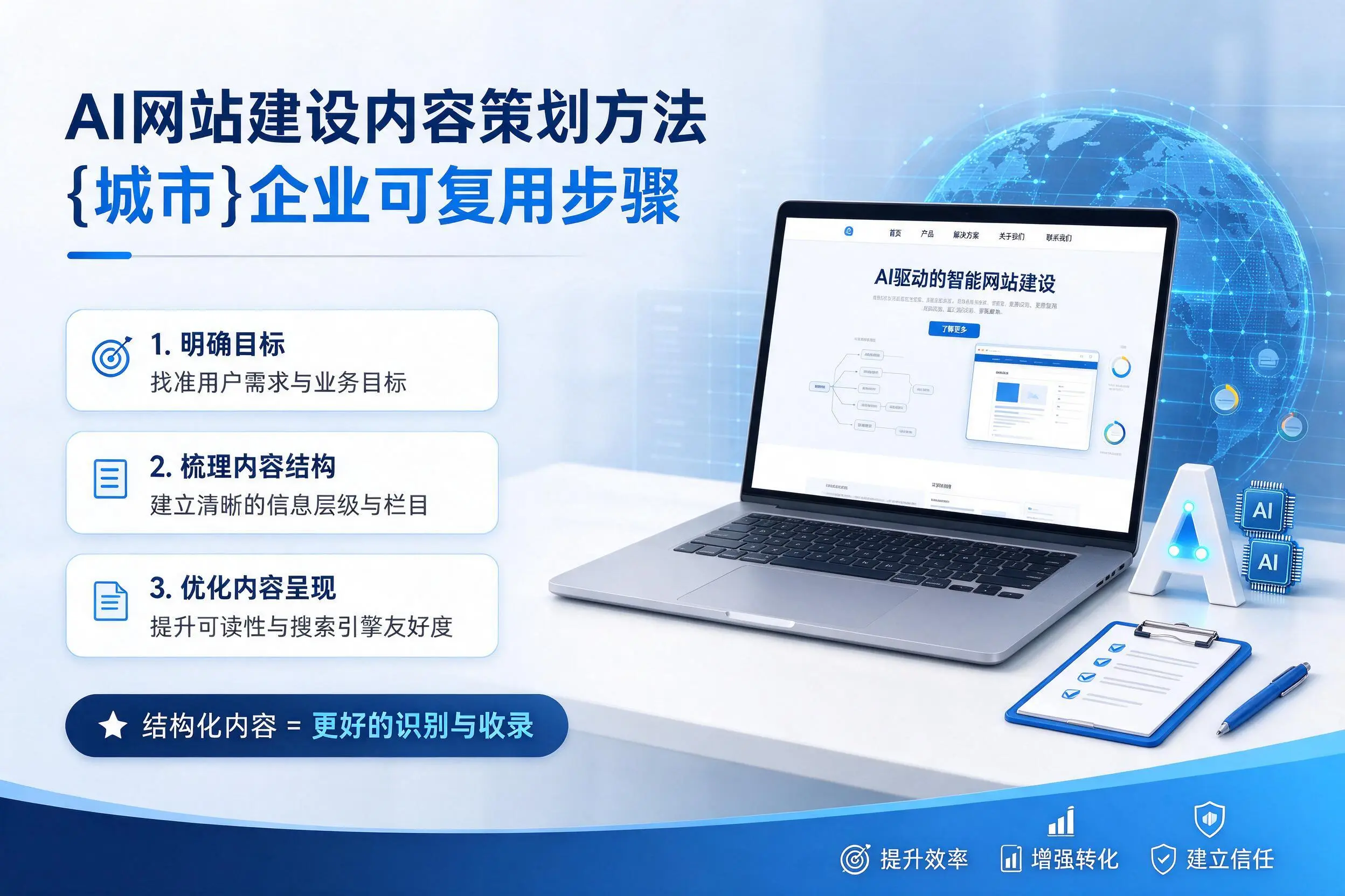 AI网站建设内容策划方法，文山企业可复用步骤