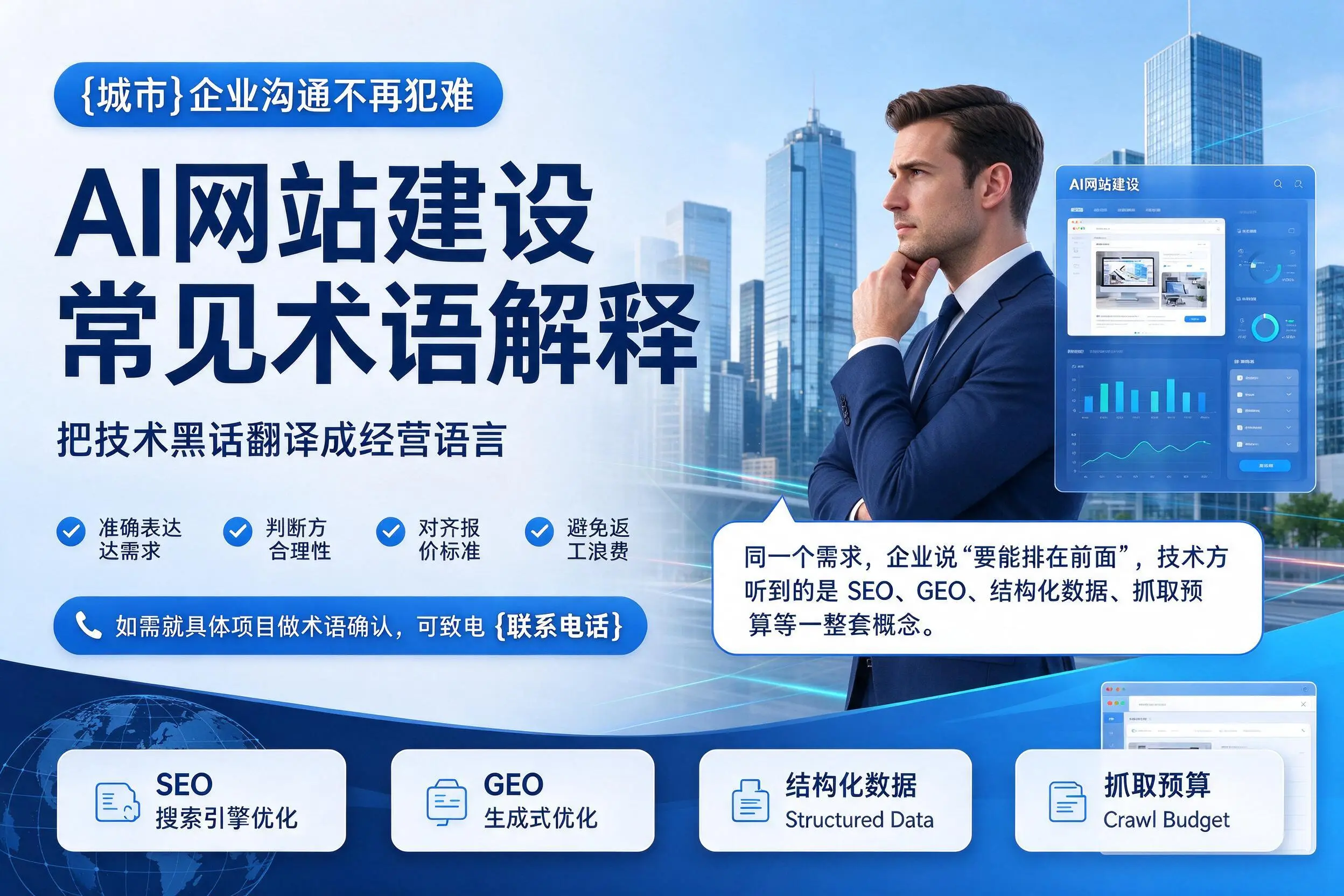 AI网站建设常见术语解释,文山企业沟通不再犯难