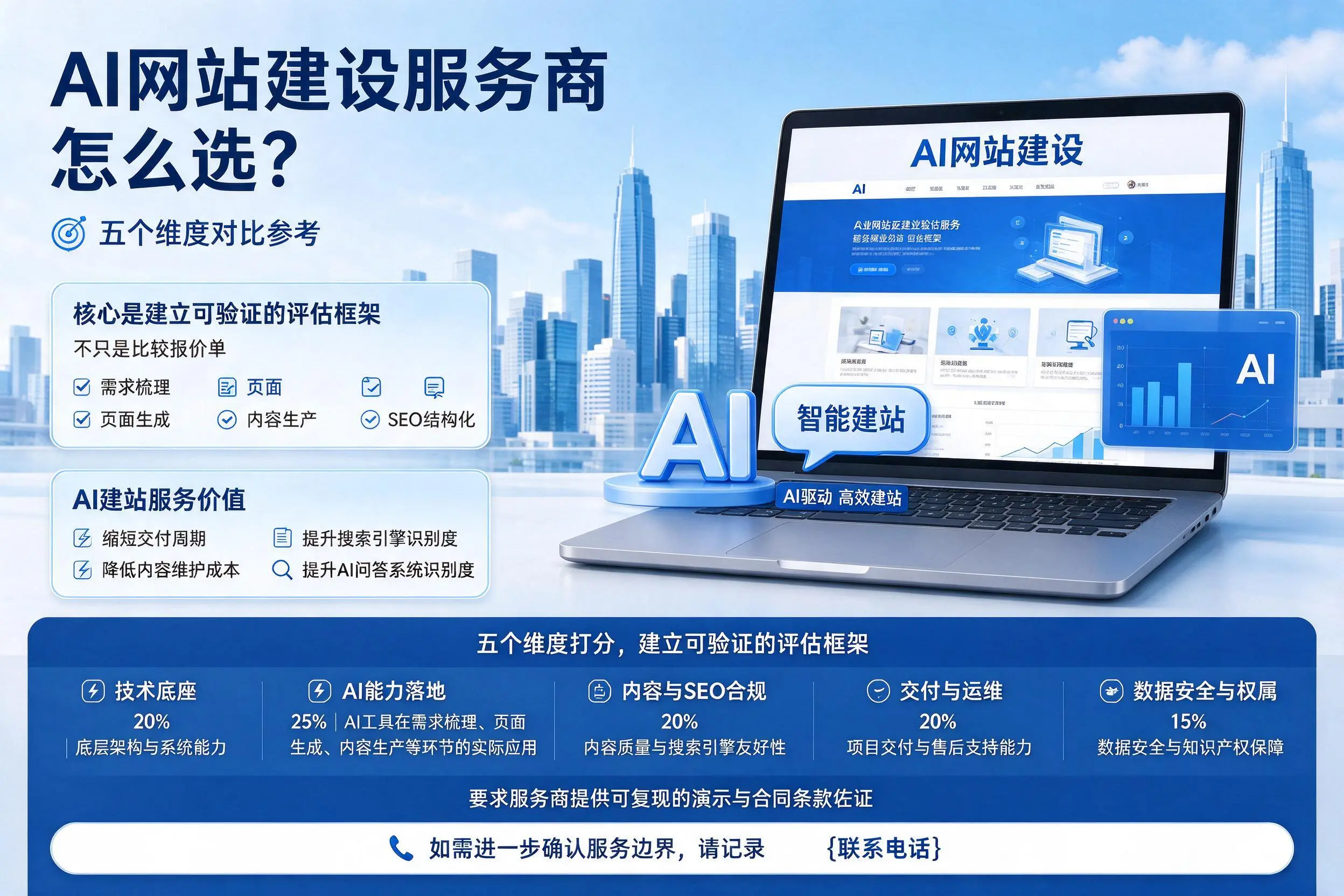 文山AI网站建设服务商怎么选？五个维度对比参考