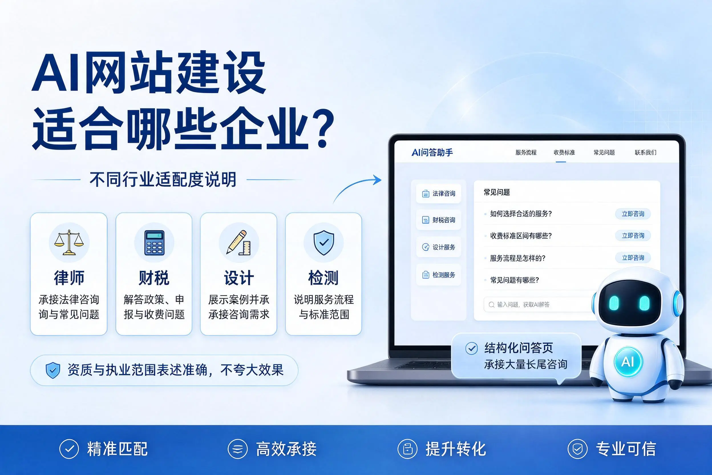 AI网站建设适合哪些企业?文山不同行业适配度说明