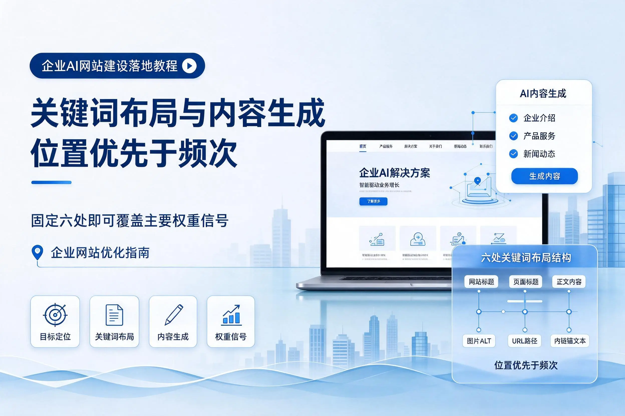 文山企业AI网站建设落地教程:关键词布局与内容生成